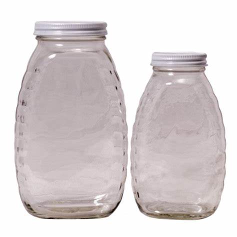 Classic Glass Honey Jar with Lids